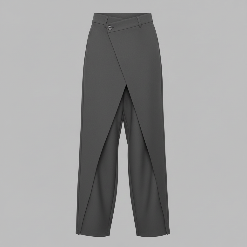 Emma | Women's Baggy Low Rise Jeans with Asymmetrical Waistband