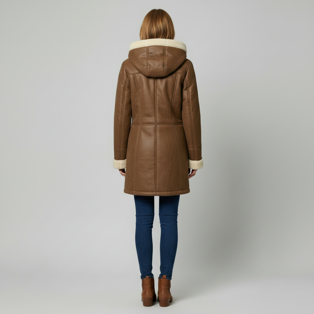 Thick Hooded Women's Jacket | Warm Casual Winter Coat
