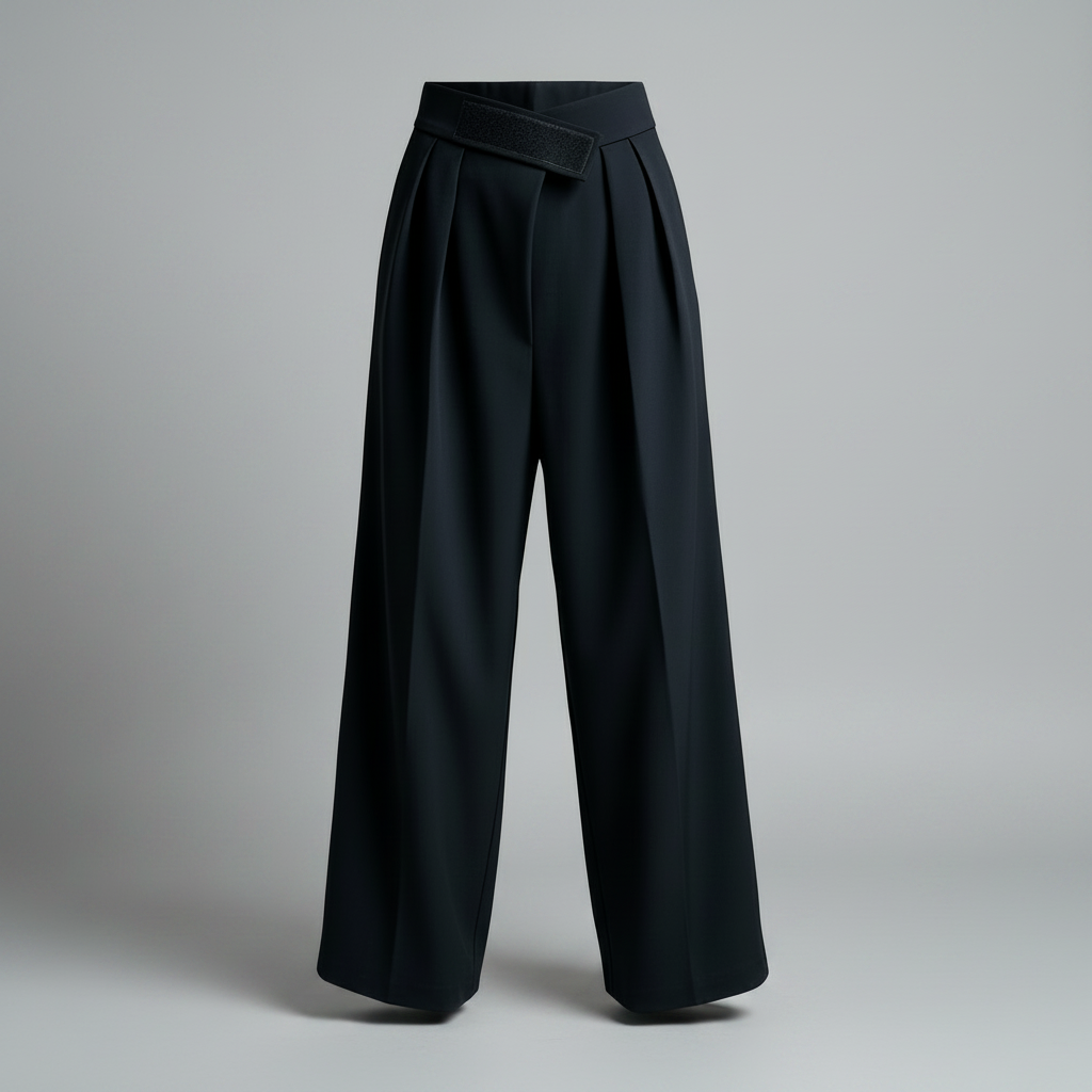 Black Wide Leg Trousers | Women's Stylish Pants