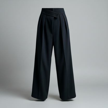 Black Wide Leg Trousers | Women's Stylish Pants