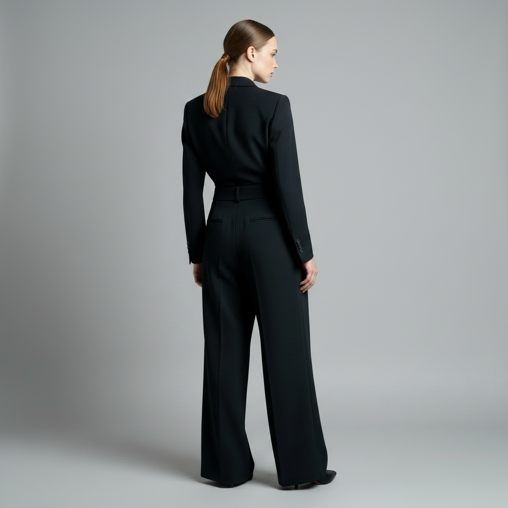 Black Wide Leg Trousers | Women's Stylish Pants
