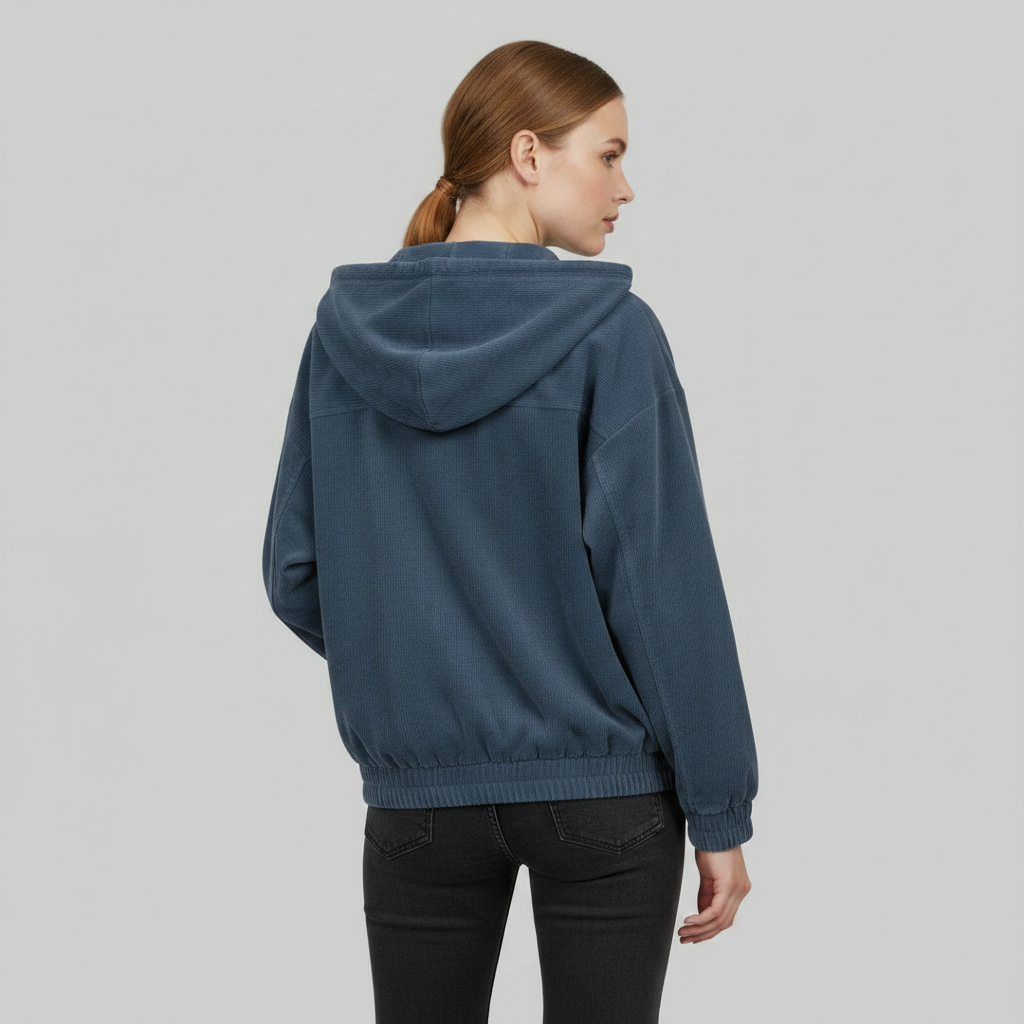 Casual Hooded Jacket with Zip for Men and Women