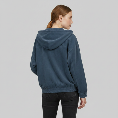 Casual Hooded Jacket with Zip for Men and Women