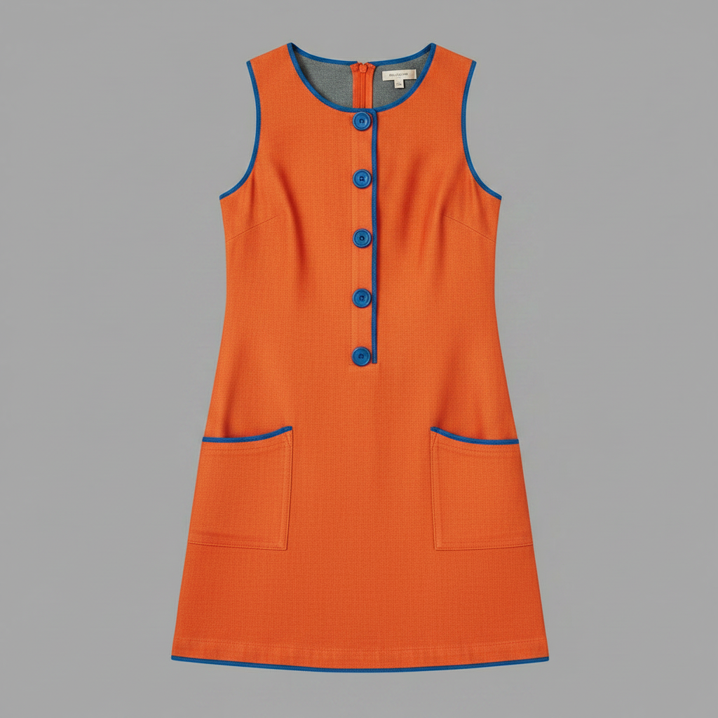 Color-Blocked Blue Mini Dress | Women's Summer Dress