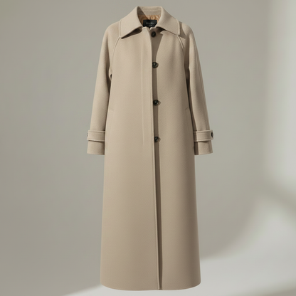 Elegant Long Wool Coat | Women's Winter Coats for Cold Weather