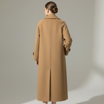 Elegant Long Wool Coat | Women's Winter Coats for Cold Weather