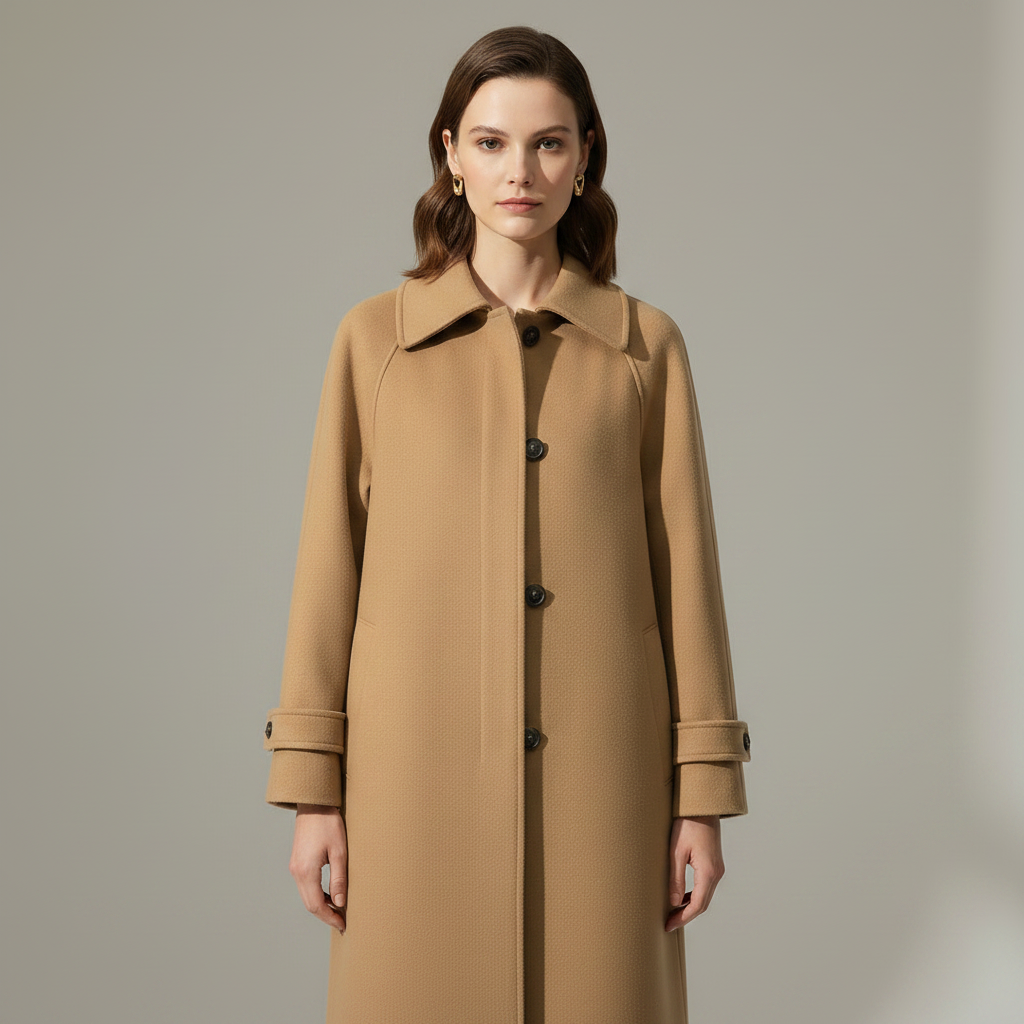 Elegant Long Wool Coat | Women's Winter Coats for Cold Weather