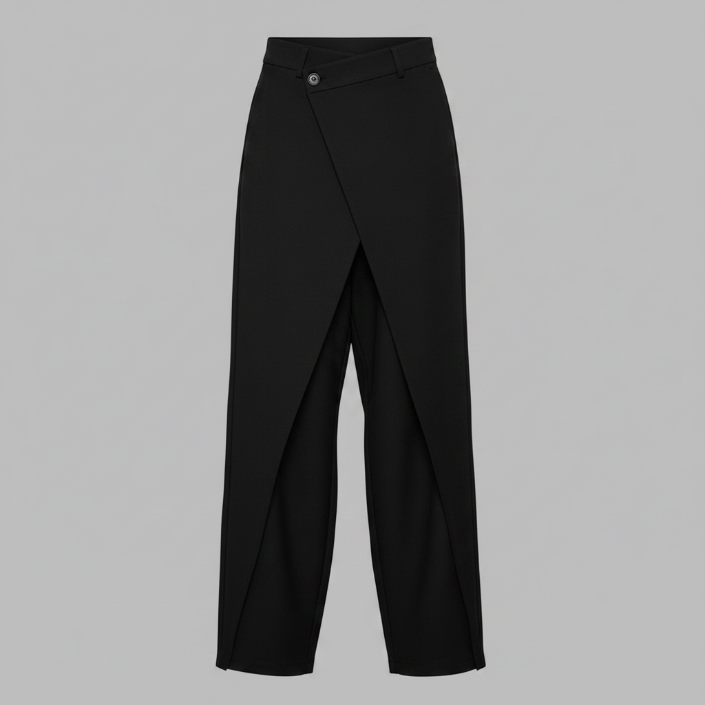 Emma | Women's Baggy Low Rise Jeans with Asymmetrical Waistband