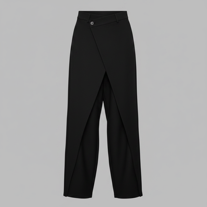 Emma | Women's Baggy Low Rise Jeans with Asymmetrical Waistband