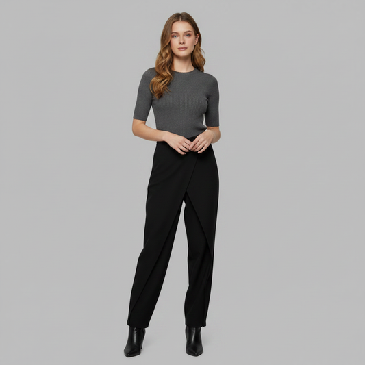 Emma | Women's Baggy Low Rise Jeans with Asymmetrical Waistband