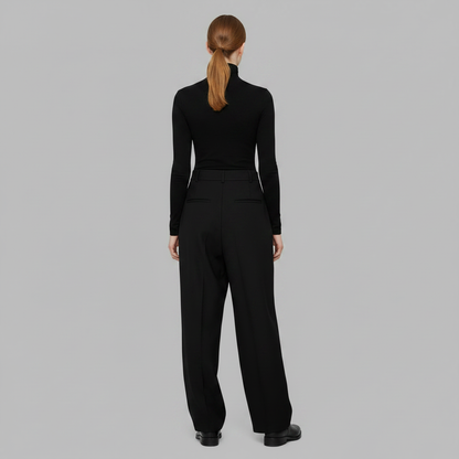Emma | Women's Baggy Low Rise Jeans with Asymmetrical Waistband