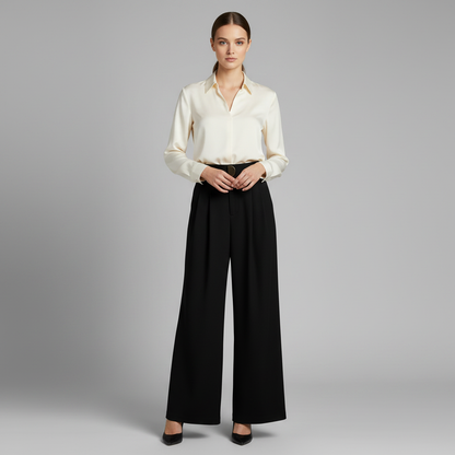 High-Waisted Palazzo Pants | Women's Wide Leg Trousers