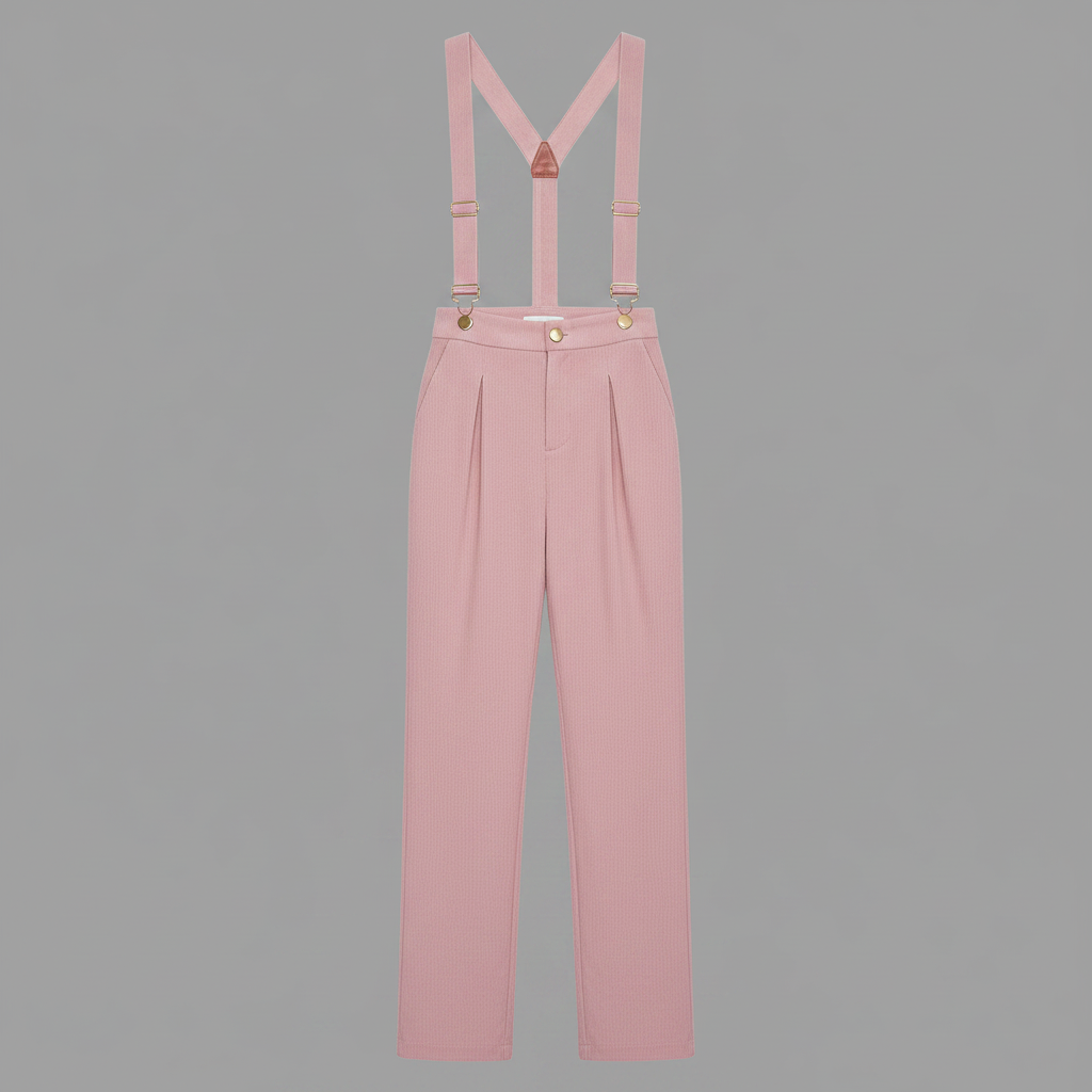 Pink Corduroy Overalls | Women's Casual Jumpsuit