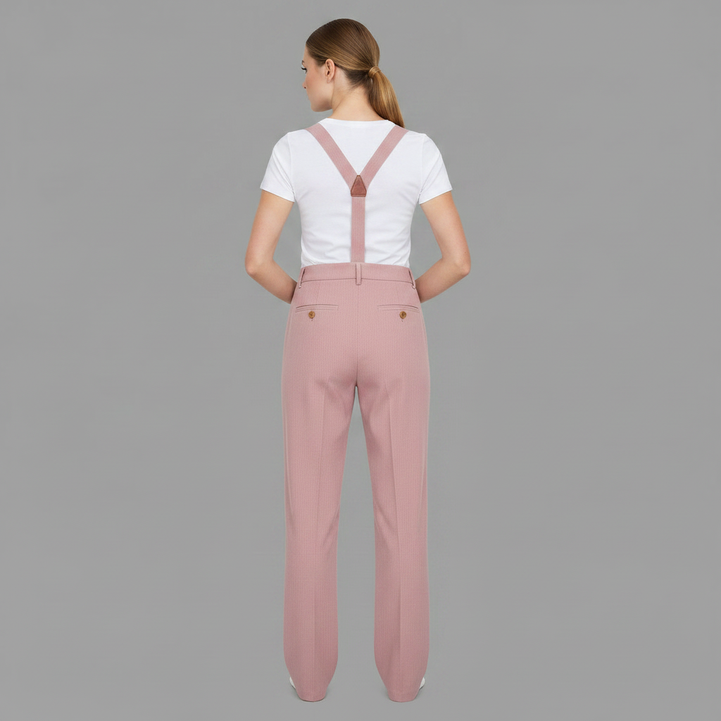 Pink Corduroy Overalls | Women's Casual Jumpsuit