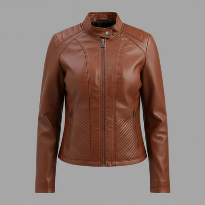 Selene Leather Jacket | Women's Premium Leather Bomber Jacket