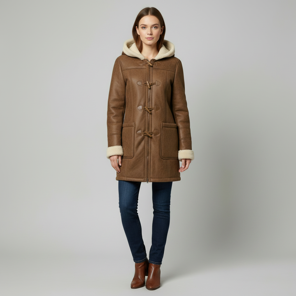 Thick Hooded Women's Jacket | Warm Casual Winter Coat