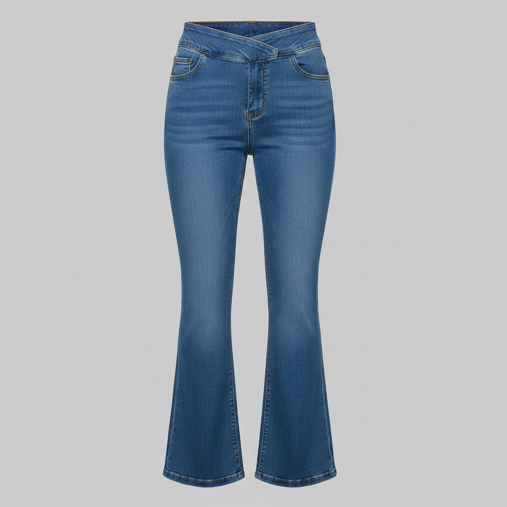 Helena | Women's High Waist Stretch Flared Jeans