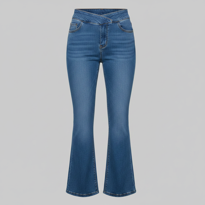 Helena | Women's High Waist Stretch Flared Jeans