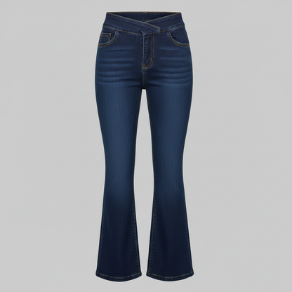 Helena | Women's High Waist Stretch Flared Jeans