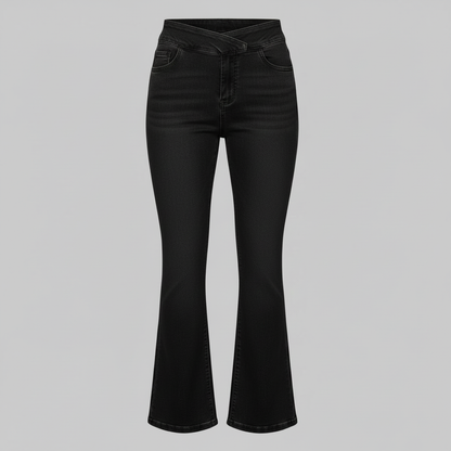 Helena | Women's High Waist Stretch Flared Jeans